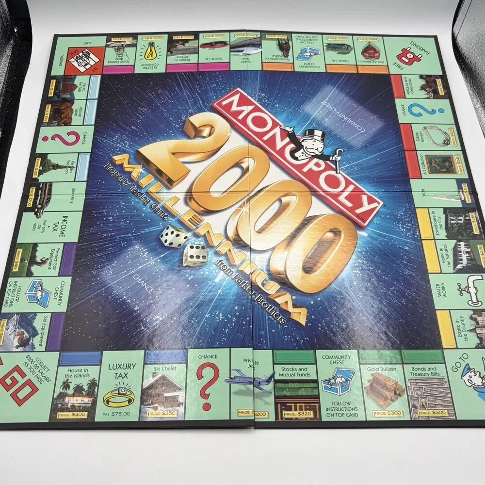 Monopoly 2000 Millennium Edition Board Game Parker Brothers Complete Vintage